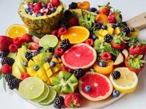 Sliced Fruits on Tray